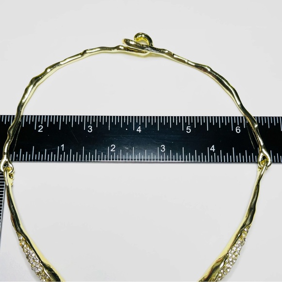 Solanales Crystal Teardrop Collar Necklace Gold Alexis Bittar STYLE D04 - Picture 5 of 6